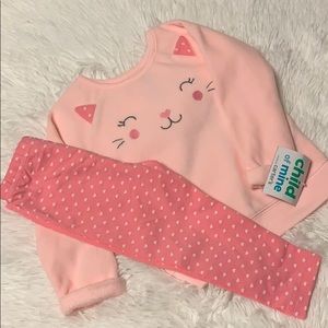 Child of Mine Matching Cat Long sleeve Set
